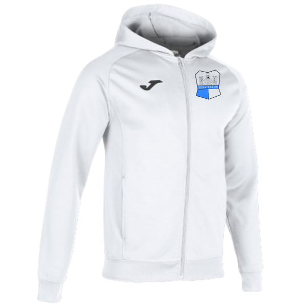 Hoodie mit Zip MENFIS weiß mit Logo